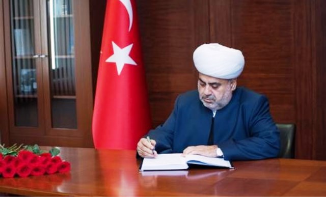 Şeyx Ərdoğana başsağlığı verib