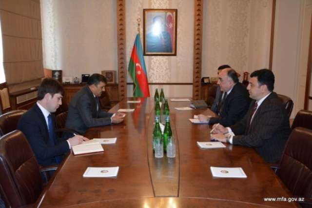 Azerbaijani FM receives outgoing Tajik ambassador
