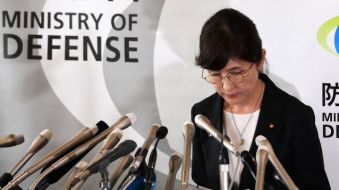 Japan defence minister once tipped to be first female PM resigns