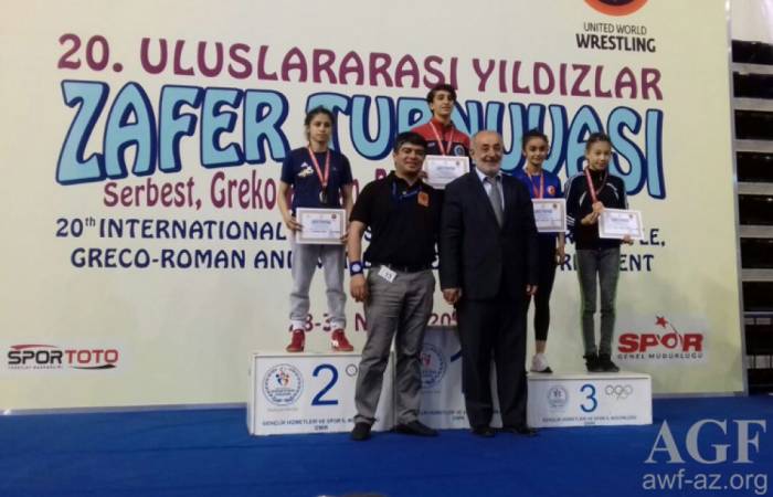 Azerbaijani female wrestlers win five medals in Izmir tournament