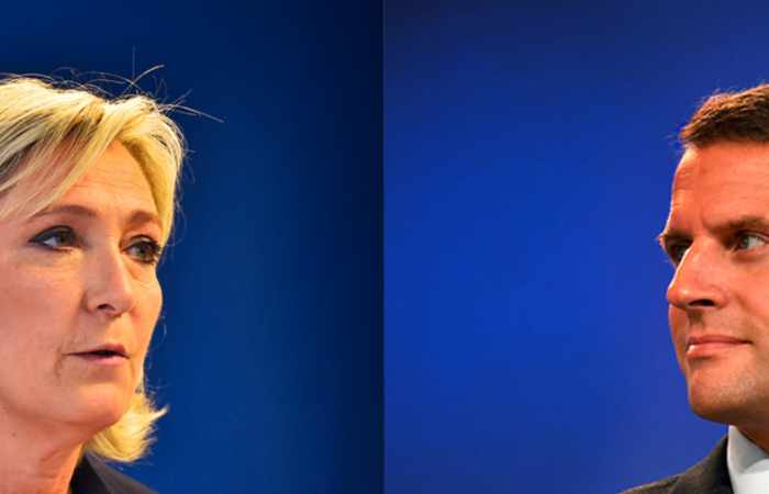 Sondage: Le Pen et Macron en tête du premier tour