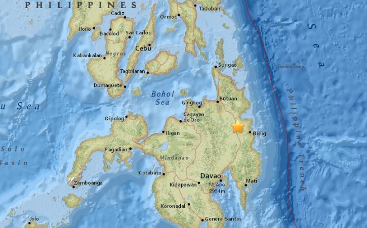 Un sismo de 5,0 grados de magnitud sacude una ciudad filipina