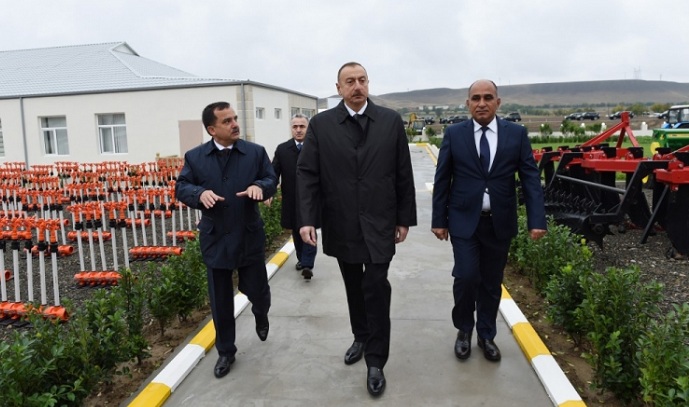 Ilham Aliyev toma parte en la ceremonia de inauguración de Birinci Sixli