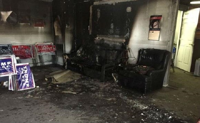 Republicans` offices in North Carolina firebombed in act of `political terrorism`