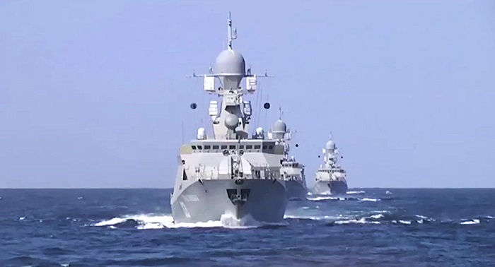 Kaspische Flottille beginnt Marinemanöver