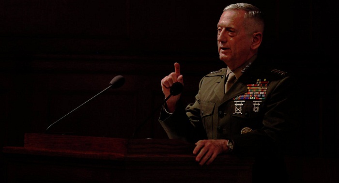 Defense Secretary Mattis says Flynn`s resignation has no impact on Pentagon