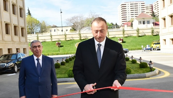 Prezident inzibati binanın açılışında - FOTOLAR