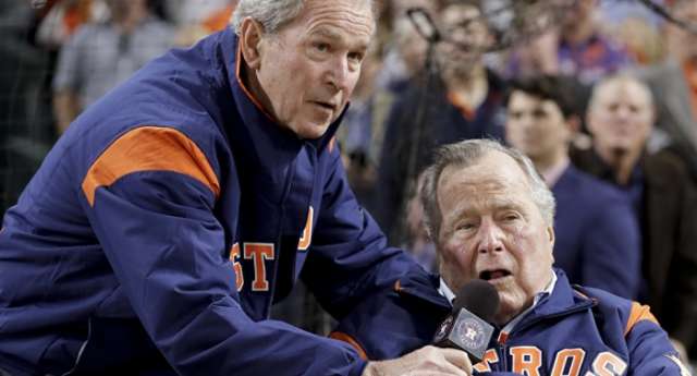Former Presidents George H. W. Bush, George W. Bush Criticize 'Blowhard' Trump
