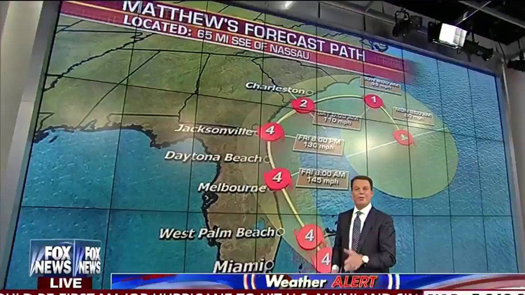 Un presentador de Fox, sobre el huracán Matthew: “Ustedes y todos sus conocidos están muertos“
