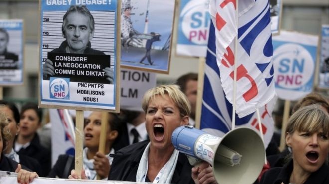 Four Air France employees sacked over violent protest