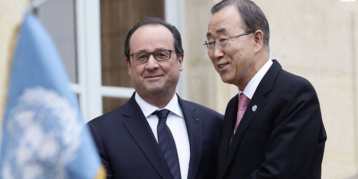 Ban Ki-moon décoré de la Légion d`honneur
