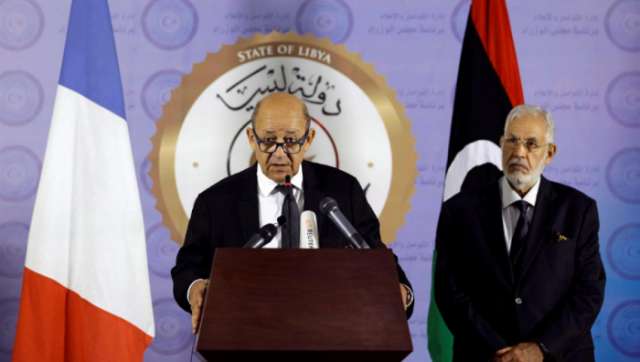 French foreign minister in Libya to push peace deal