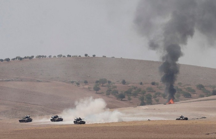 Syrien: Türkische Armee und Turkmenen rücken in Dscharablus gegen IS vor