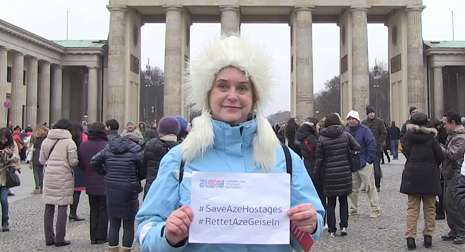  Germany says `SaveAzeHostages` - V?DEO & PHOTOS