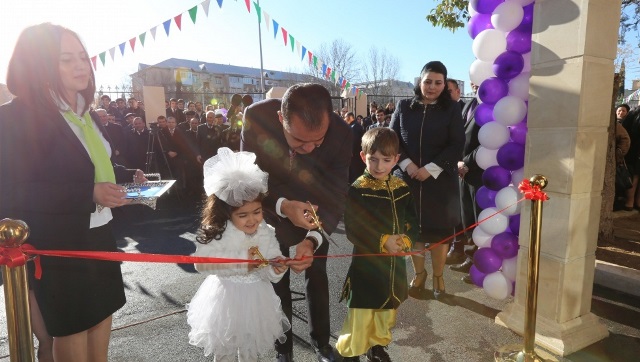 Gəncədə yeni uşaq bağçasının açılışı olub - Foto