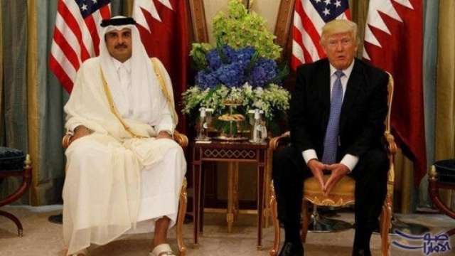 ترمب يبحث مع أمير قطر مستجدات الأزمة الخليجية