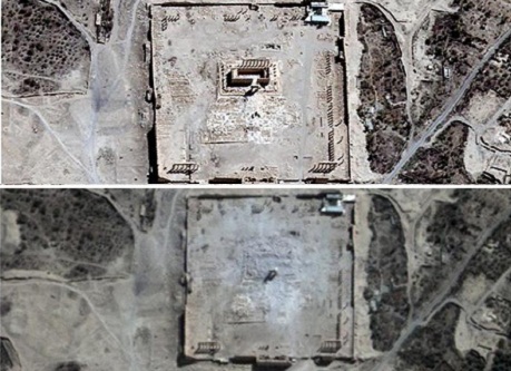 Satellite images show ISIL destruction in Palmyra