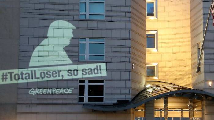 Greenpeace protestiert kreativ gegen Trump