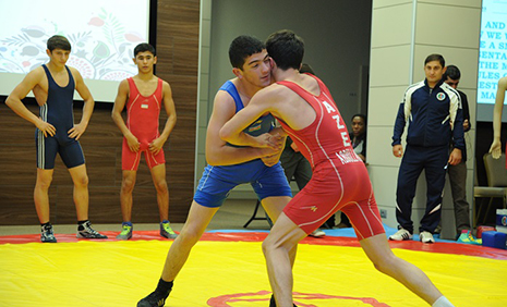 Baku 2015 European Games hosts wrestling demonstration -PHOTOS