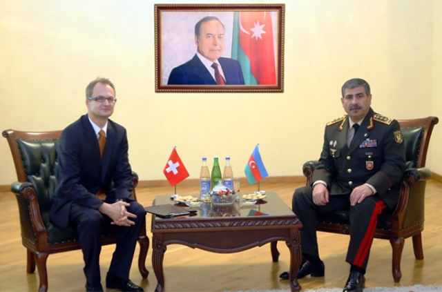 Zakir Həsənov isveçrəli səfirlə görüşdü