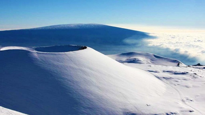 Réchauffement climatique : tempête de neige à Hawaii