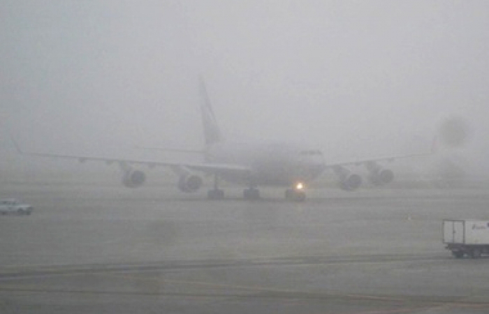 Despite heavy fog Baku Airport operates normally