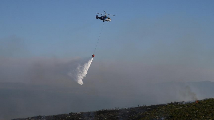 Fire helicopter crashes in Turkey