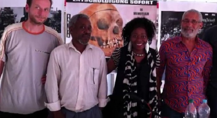 Kundgebung vor Bundestag zur Anerkennung des Völkermordes an den Herero und Nama