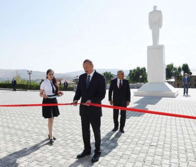 President Ilham Aliyev inaugurates Heydar Aliyev Center in Gadabay - PHOTOS