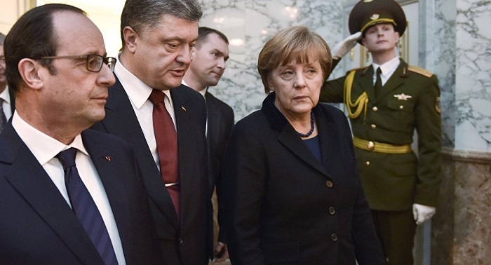 Gesandte von Merkel und Holland besuchen Ukraine