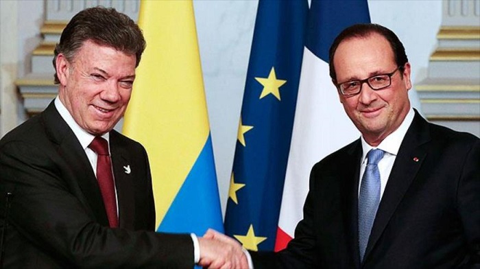 Hollande expresa su total apoyo al presidente de Colombia