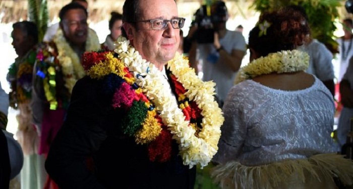 François Hollande en visite en Polynésie