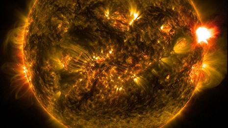 NASA Shares Incredible Photo of First Big Solar Flare of 2015