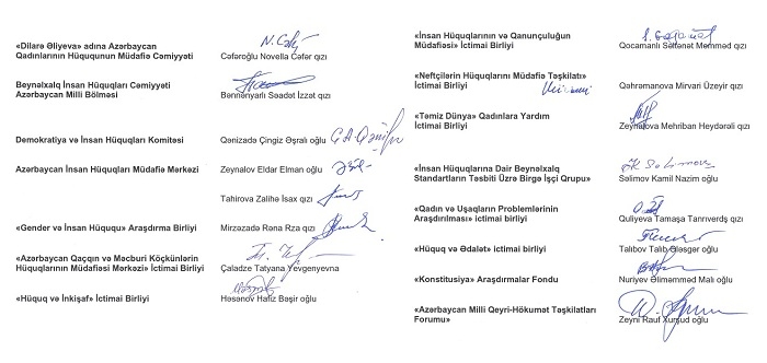 Human rights defenders released on killing of Azerbaijani civilians by Armenia’s Armed Forces