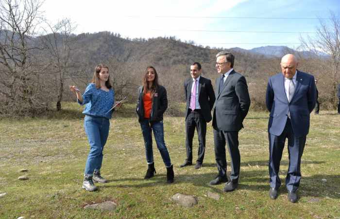 Leyla Aliyeva besucht Schahdagh Nationalpark in Ismayilli