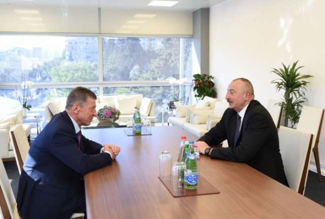 Azerbaijani president holds several meetings 