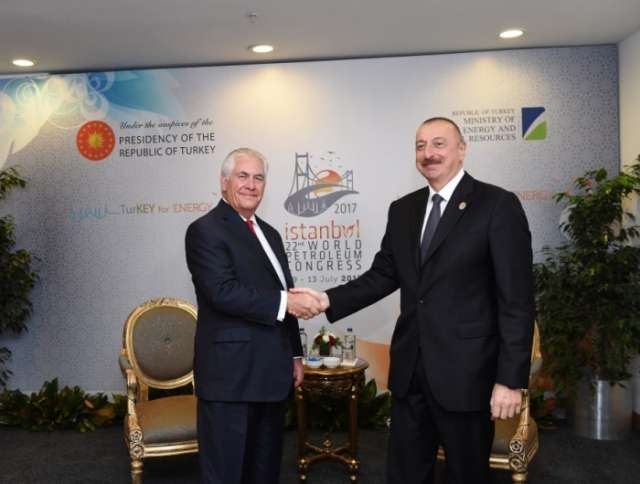 President Ilham Aliyev met with US Secretary of State in Istanbul - PHOTOS
