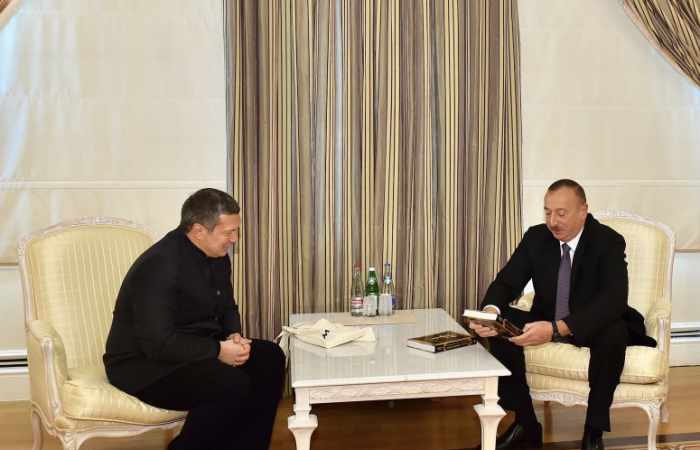 Ilham Aliyev met with TV and radio host of All-Russia State Television and Radio Broadcasting Company 