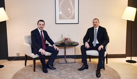 President Ilham Aliyev meets Georgian PM, discusses energy projects