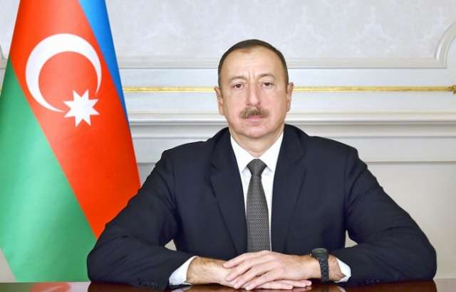 Azerbaijani President awards military staff of Interior Troops