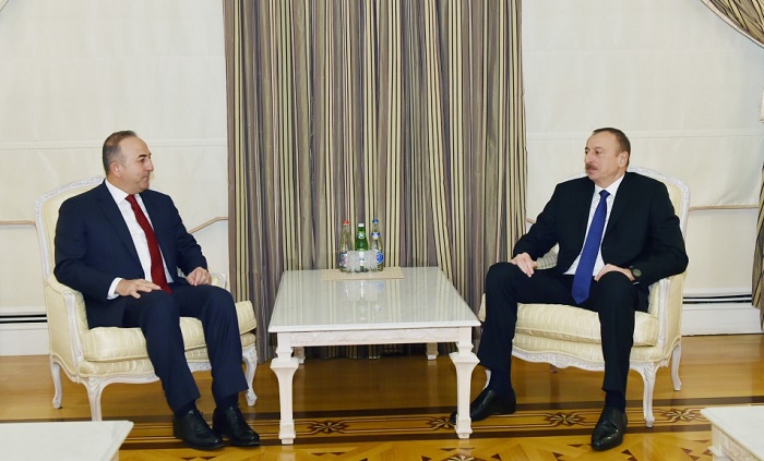 President Aliyev receives Turkish FM