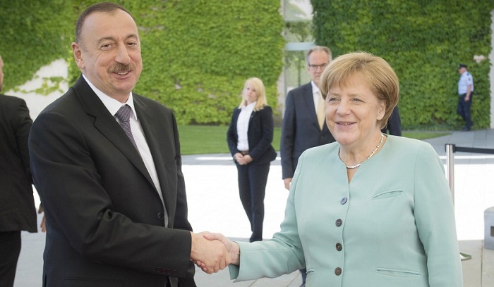 President Aliyev meets with German Chancellor Angela Merkel