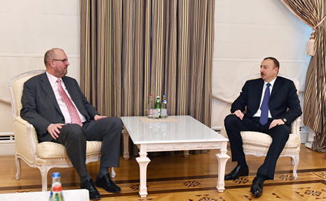 President Ilham Aliyev receives President of European Table Tennis Union