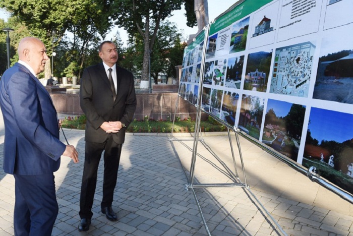 Ilham  Aliyev visitó la región Ismayilli.