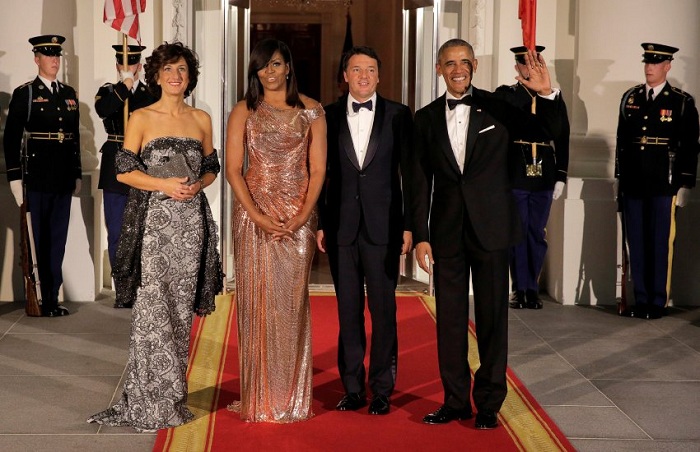 Michelle Obama beim letzten Staatsdinner: Bellissima!