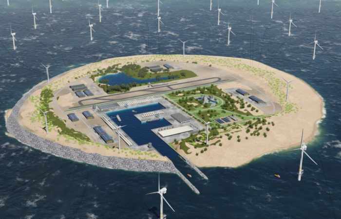 Firmen planen künstliche Insel für Windkraft