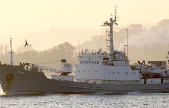 Russisches Kriegsschiff sinkt vor türkischer Küste