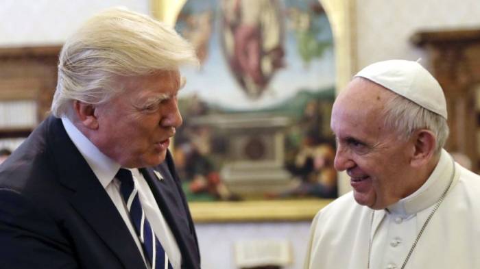 Trump beim Papst 20 Minuten hinter verschlossenen Türen
