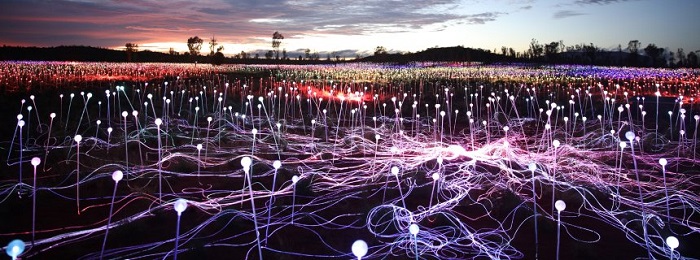 Installation am Ayers Rock: Die Wüste leuchtet