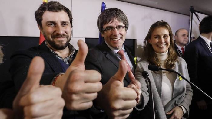 Puigdemont feiert in Brüssel